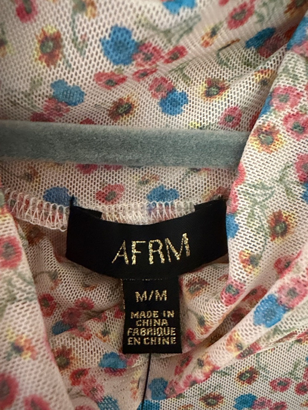 NWT AFRM Blush Spring Ditsy Maxi Dress - Picture 6 of 6